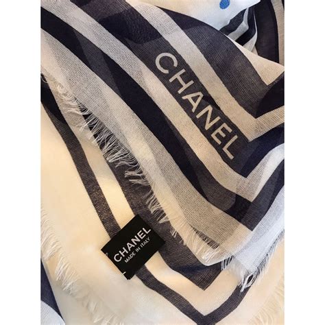 chanel cashmere scarf 2019|authentic Chanel scarf.